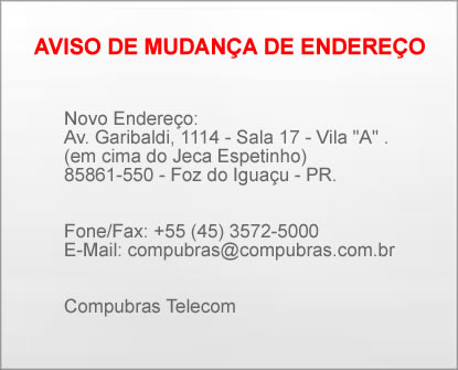 Aviso de Manuten&ccedil;&atilde;o