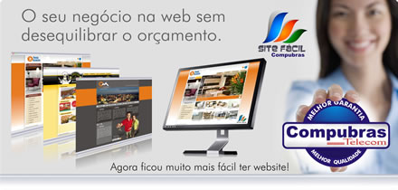 Site F&aacute;cil Compubras - A maneira mais f&aacute;cil de ter seu Website